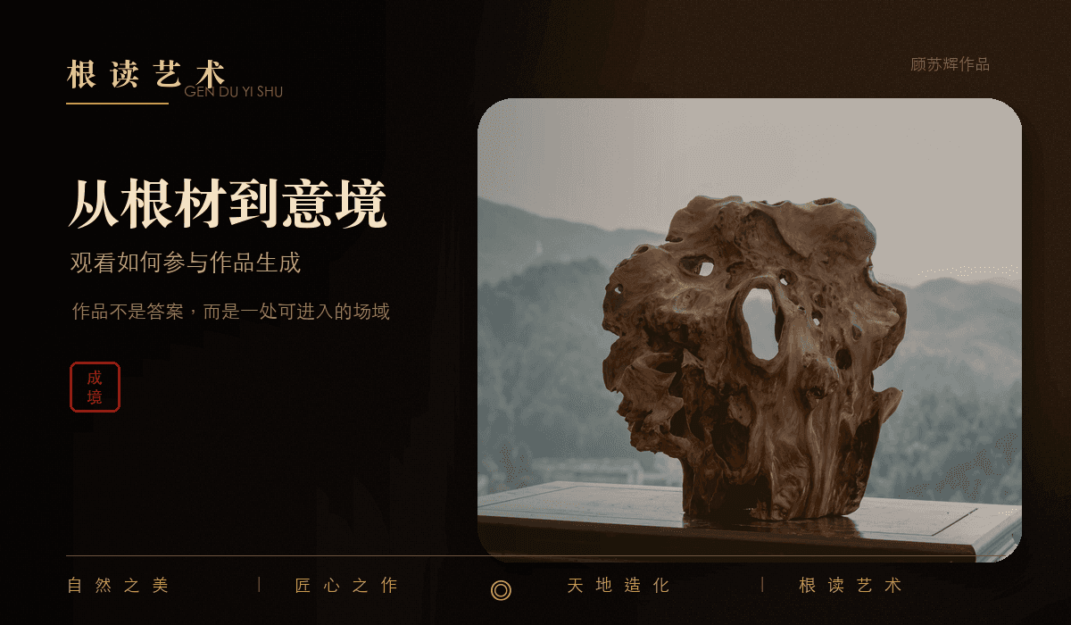 顾苏辉根读艺术从根材到意境文章封面,表现观看、留白与意象生成
