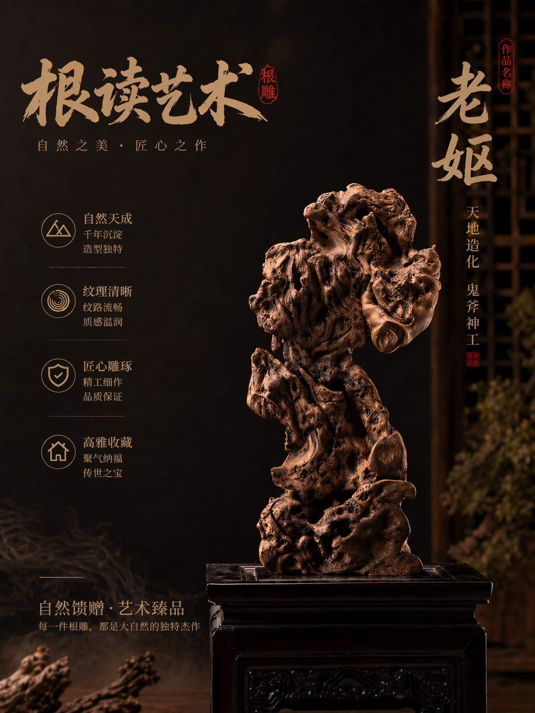 顾苏辉根读艺术作品老妪